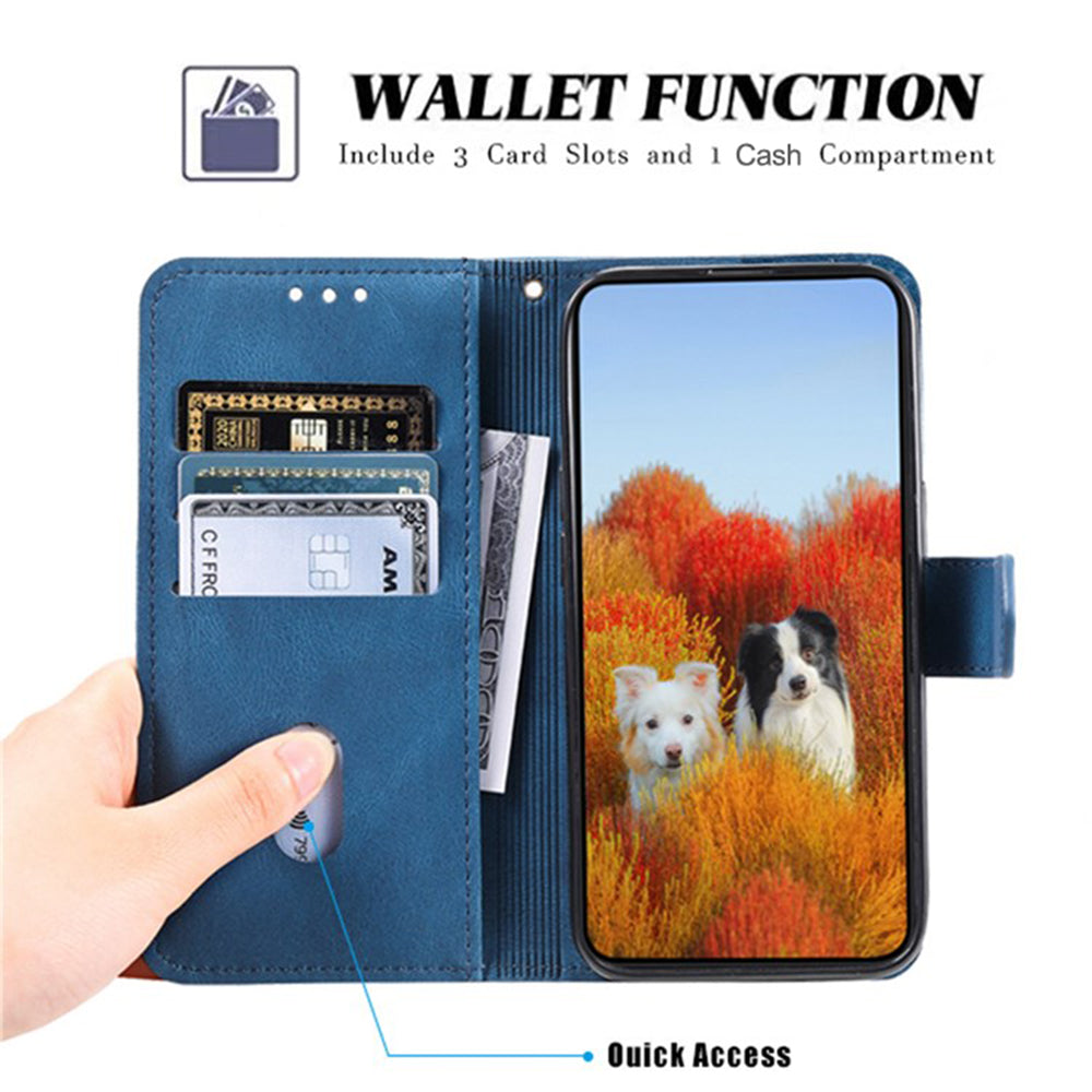 TTUDRCH For Samsung Galaxy S20 Ultra 4G/5G 004 Splicing Skin-touch PU Leather RFID Blocking Phone Case Wallet Stand Cover - Blue TTUDRCH For Samsung Galaxy S20 Ultra 4G/5G 004 Splicing Skin-touch PU Leather RFID Blocking Phone Case Wallet Stand Cover - Blue